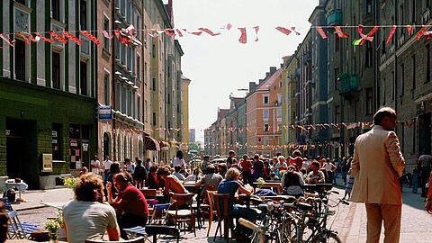 Tradition: So feierte das Viertel schon im Jahr 1983.