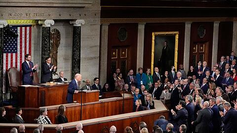 Trump wird in einem vollen Saal seine Rede zur Lage der Nation halten. (Archivfoto)