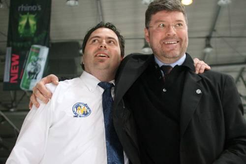 Die Allesmacher beim EHC München: Manager Christian Winkler (l.) und Erfolgstrainer Pat Cortina.