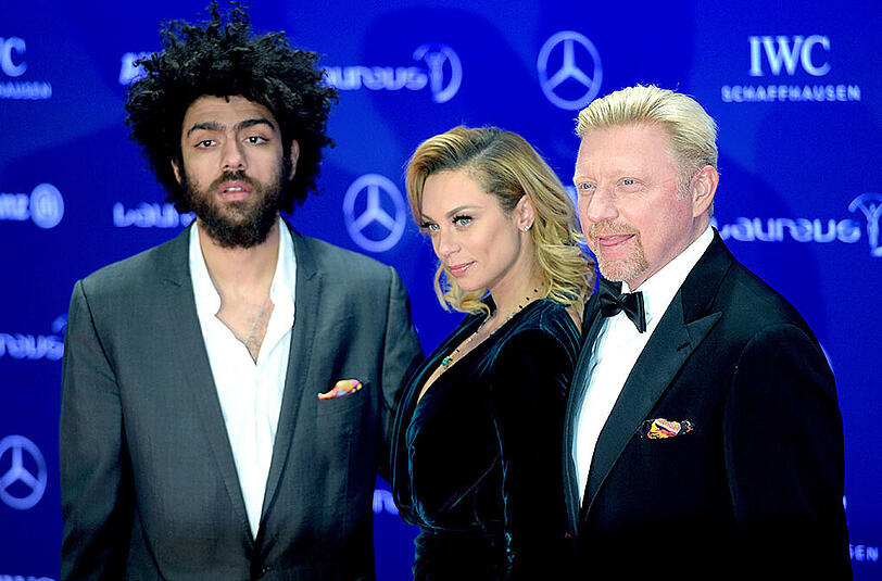 Lilly und Boris Becker mit Sohn Noah