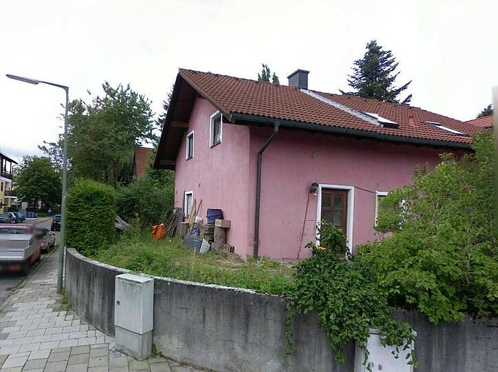 Dieses kleine Häuschen stand in der Jacobistraße 14 (Denning) auf erhöhtem Baugrund.