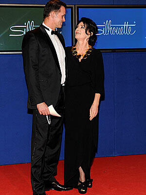 "Was sagst du zum meinem Preis?" Iris Berben mit Freund Heiko Kiesow.