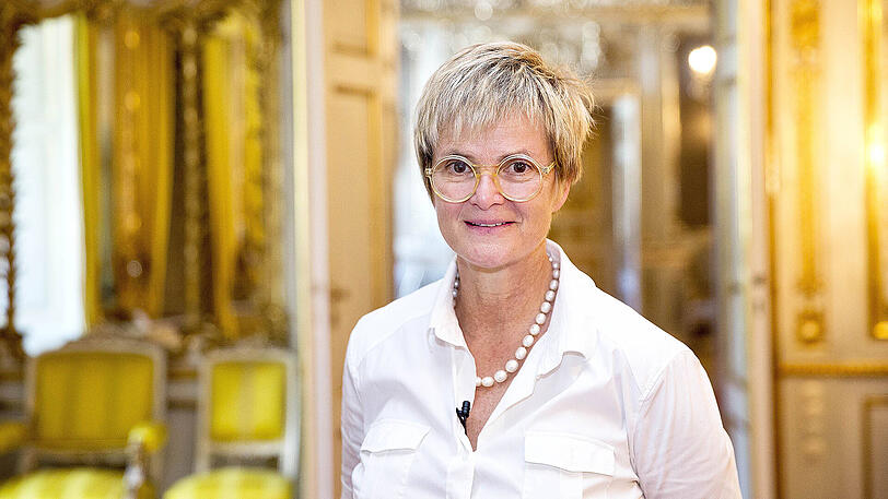 Gloria von Thurn und Taxis auf Schloss St. Emmeram in Regenburg.