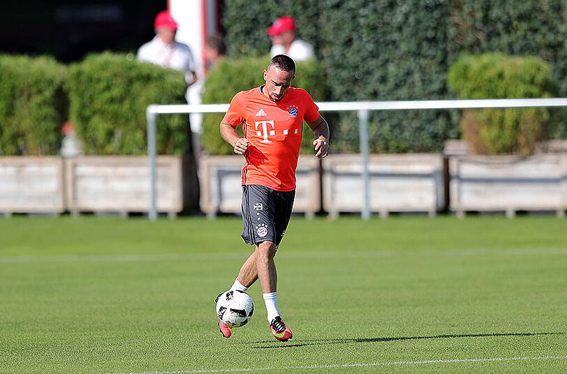 Wieder zurück im Mannschaftstraining: Bayerns Flügelflitzer Franck Ribéry. (Archivbild)