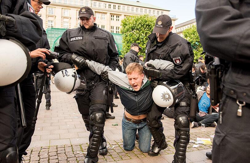 So wild geht's schon vor dem G20 in Hamburg zu