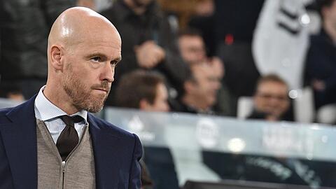 Ajax-Coach Erik ten Hag vor dem Spiel gegen Juventus Turin.