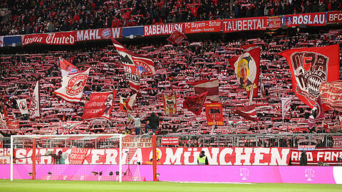 Die Südkurve in der Allianz Arena beim Spiel gegen Union Berlin.