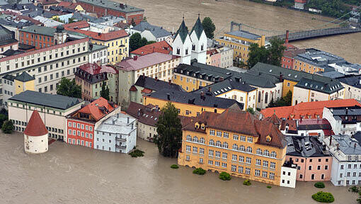 Land unter unter in Passau