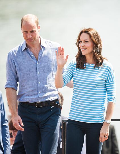 Kate und William ruderten auf dem Neckar in Heidelberg