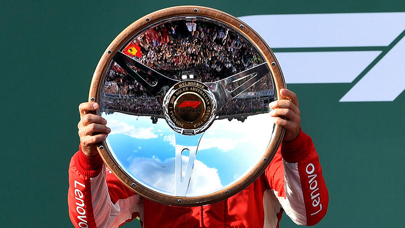 "Ich mag Kreatives" - Sebastian Vettel (hier nach seinem Sieg im Grand Prix von Australien).