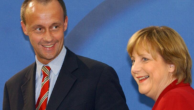 Friedrich Merz und Angela Merkel im November 2003. Friedrich Merz und Angela Merkel im November 2003.