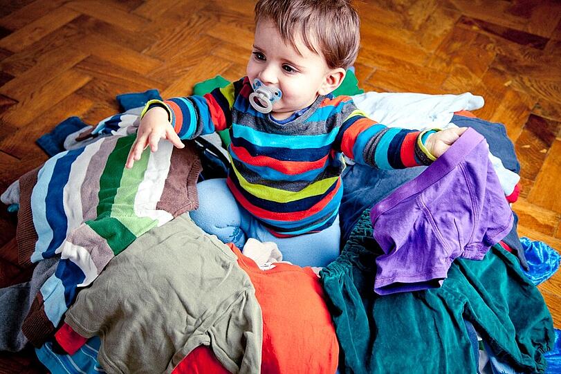 Beim Mamikreisel werden Kinder- und Babysachen getauscht.