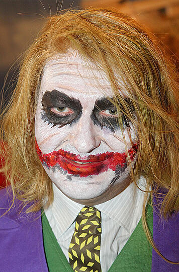 2010: Verkehrsminister Alexander Dobrindt als Batmans Erzfeind "Joker".