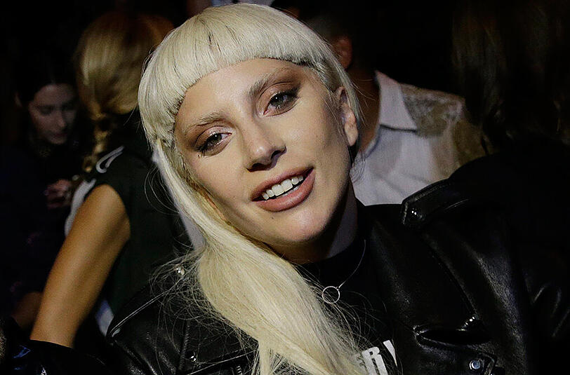 Lady Gaga auf der New York Fashion Week 2015.