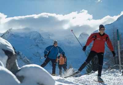 Pontresina: Langlaufen im Morteratsch