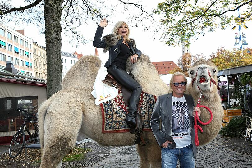 Robert und Carmen Geiss auf dem Vitktualienmarkt in München: Die Bilder