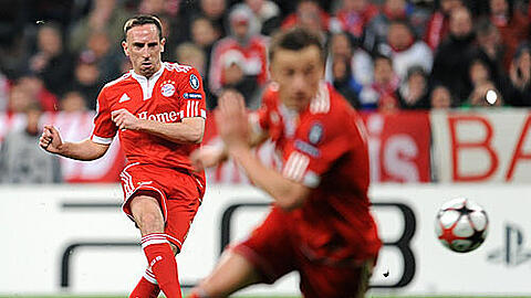 Die Torschützen auf Bayern-Seite: Franck Ribéry und Ivica Olic