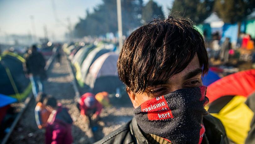 Erschütternd: Szenerie in Idomeni, wo Tausende Flüchtlinge festsitzen. Erschütternd: Szenerie in Idomeni, wo Tausende Flüchtlinge festsitzen.