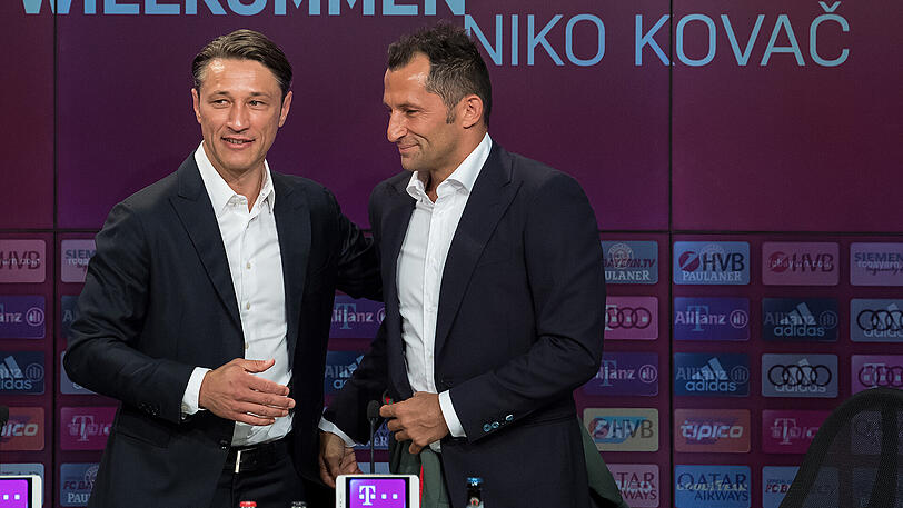 Am Montag wurden Trainer Niko Kovac und Serge Gnabry offiziell vorgestellt. Klicken Sie sich durch die Bilder.