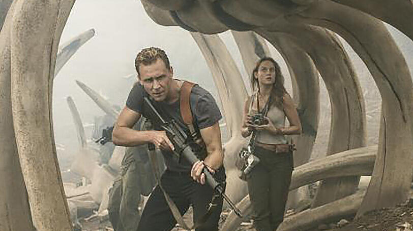 "Kong: Skull Island": Captain James Conrad (Tom Hiddleston) und Mason Weaver (Brie Larson).