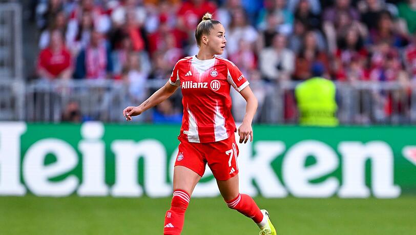 Will in der Champions League erneut um den Titel mitspielen: Bayern M&uuml;nchens Giulia Gwinn. (Archivbild)