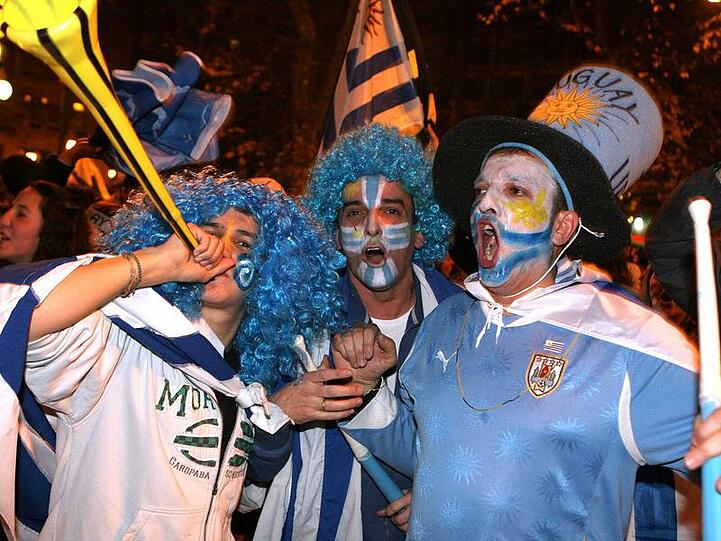 Uruguays Fans hatten viel Grund zum Feiern