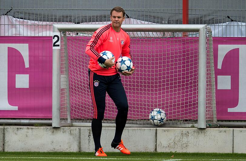 Am Dienstag geht's für die Bayern in der Champions League gegen Zagreb: Die Bilder vom Abschlusstraining!