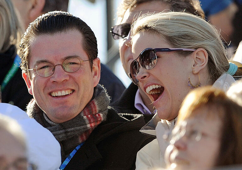 Karl-Theodor zu Guttenberg und seine Frau Stephanie