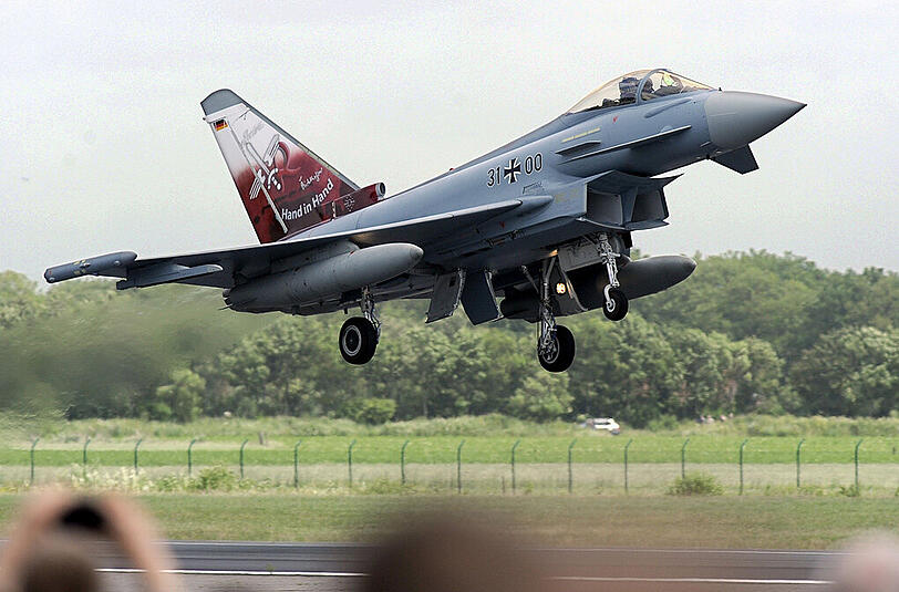 Ein Eurofighter der deutschen Luftwaffe (Archivbild)