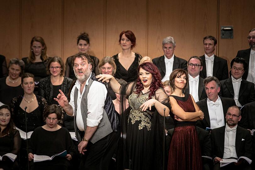 Die konzertante Aufführung von Verdis "Falstaff" im Gasteig.