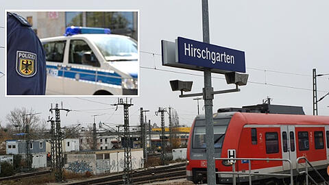 An der Haltestelle Hirschgarten kam es zu einem Einsatz der Bundespolizei.