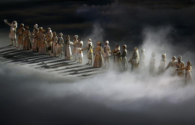 Weitere Bilder von der Eröffnungsfeier der Olympischen Spiele in Sotschi!