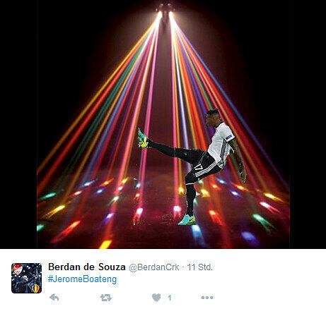 Mit seiner Rettungstat könnte Boateng auch auf der Tanzfläche glänzen, findet zumindest Twitter-User "berdancrk".