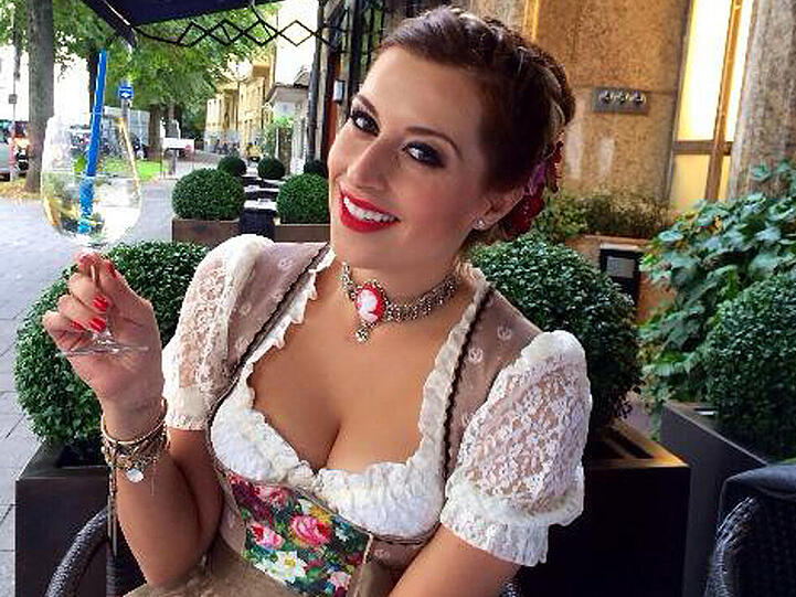 Verena Kerth liebt es, auf die Wiesn zu gehen