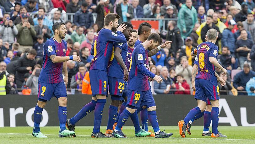Samuel Umtiti gehört beim FC Barcelona zu den Stammkräften. Samuel Umtiti gehört beim FC Barcelona zu den Stammkräften.