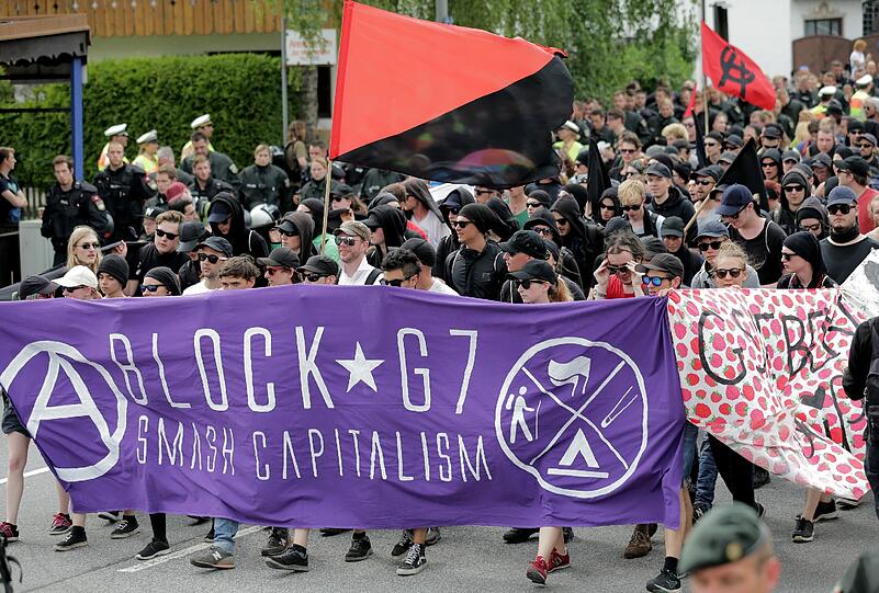 Die Bilder von den G7-Gegnern in Garmisch.
