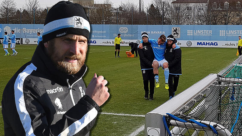 Daniel Bierofka ist mit dem Ergebnis des Testspiels zufrieden, sorgt sich aber um den verletzten Nico Karger.