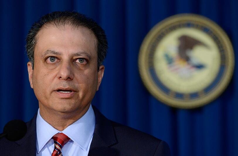 Staatsanwalt Preet Bharara unterrichtet über den Schlag gegen die Mafia. Foto: Justin Lane