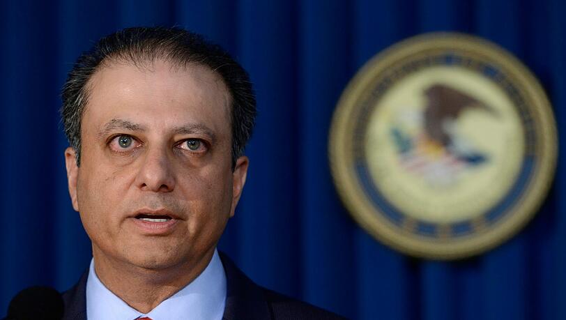 Staatsanwalt Preet Bharara unterrichtet über den Schlag gegen die Mafia. Foto: Justin Lane Staatsanwalt Preet Bharara unterrichtet über den Schlag gegen die Mafia. Foto: Justin Lane
