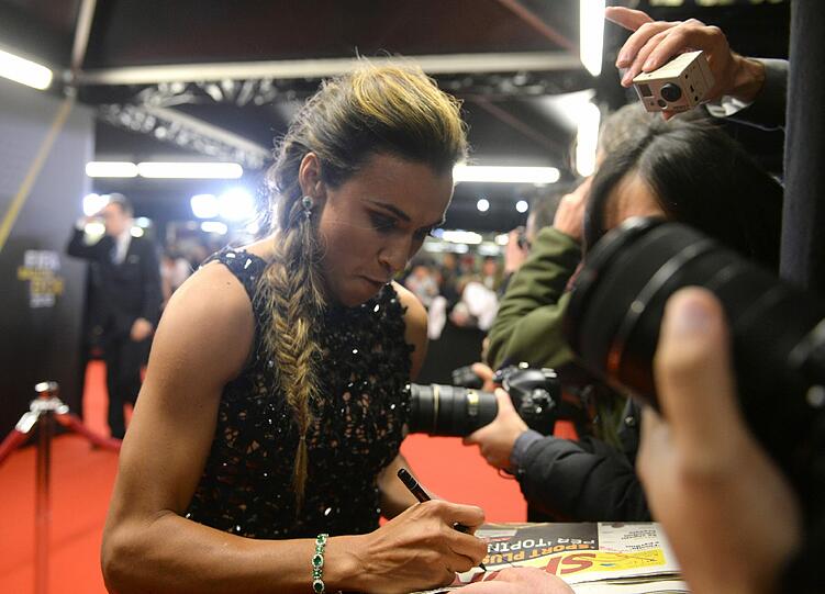 Die Stars vor der Verleihung des Ballon D'Or
