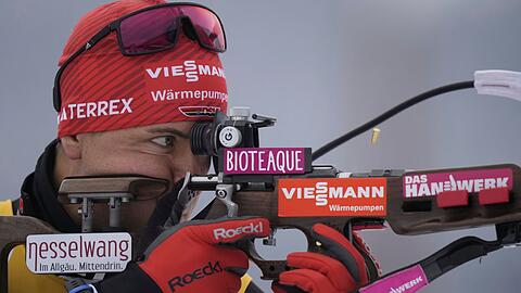 Philipp Nawrath beim Schießen.