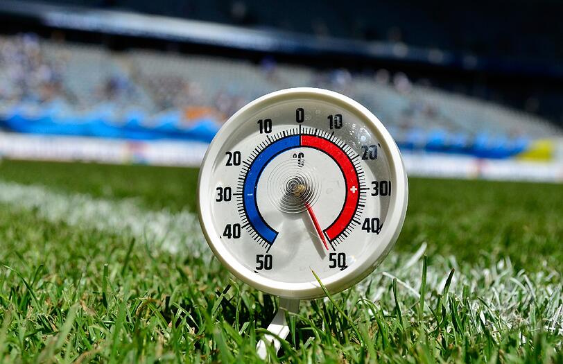 Temperaturen: -16,6 (12. Februar) +34,7 (20. August)