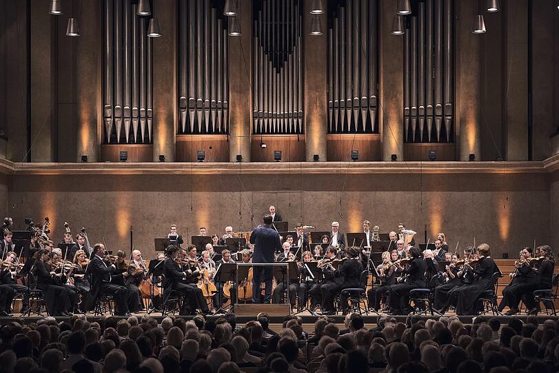 Das Symphonieorchester des Bayerischen Rundfunks im Herkulessaal.