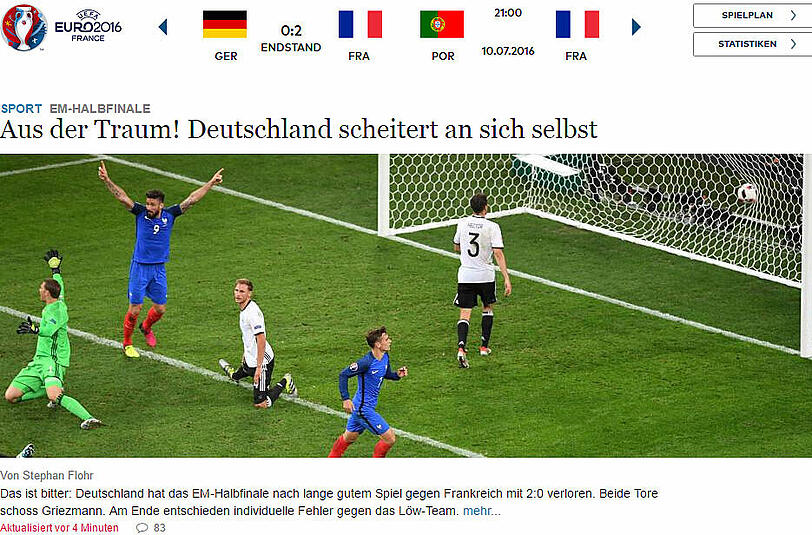 Die Welt: Ebenso simple, wie treffende Analyse - an sich selbst gescheitert.