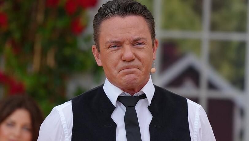 Stefan Mross bei seiner Rückkehr auf die "Immer wieder sonntags"-Bühne vor wenigen Tagen.