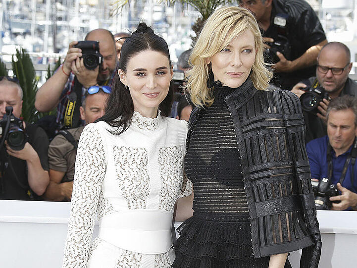 Rooney Mara (li.) und Cate Blanchett am Sonntag bei den Filmfestspielen in Cannes