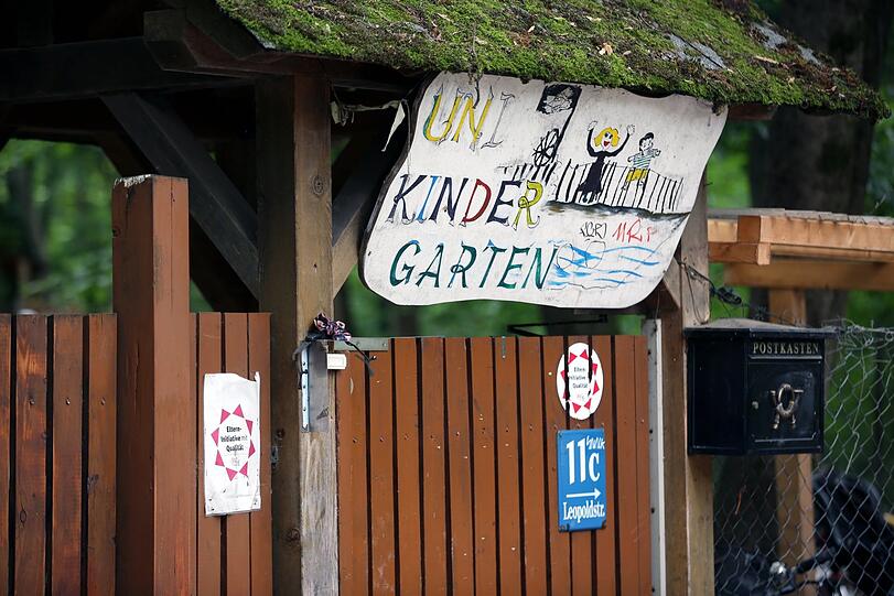Ebenfalls im Park zu finden: der Uni-Kindergarten.