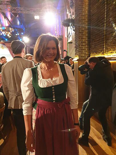 Ilse Aigner auf dem Roten Teppich.