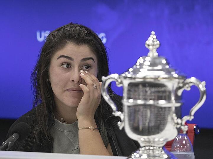 In der Pressekonferenz kamen der US-Open-Siegerin Bianca Andreescu die Tränen.