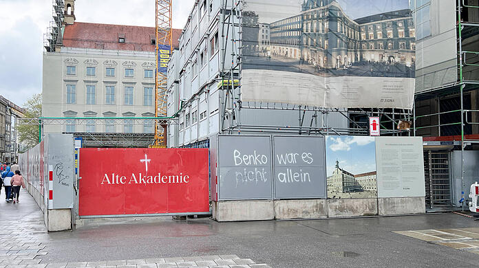 Die Alte Akademie ist eine der prominentesten Bauruinen des insolventen Immobilienunternehmers René Benko.